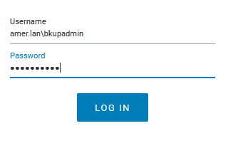 Log på NWUI-grænsefladen