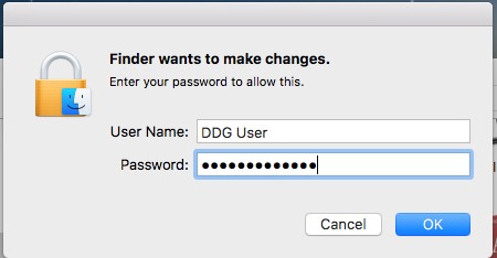 Uninstaller prompting for administrator credentials