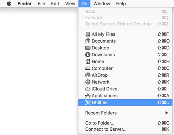 Git menüsündeki Yardımcı Programlar seçeneği