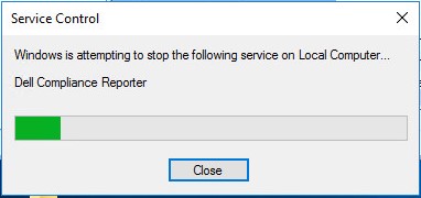 Example service stopping