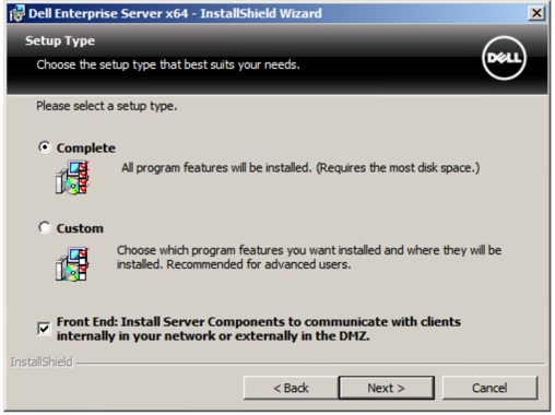 Typer af installationsopsætning