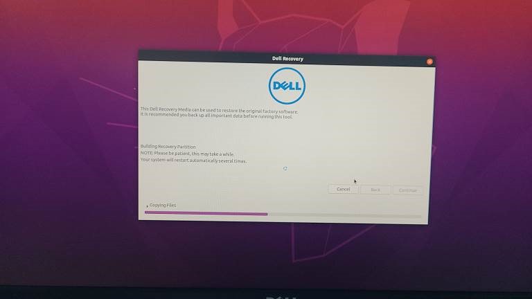 Dell Recovery 复制文件