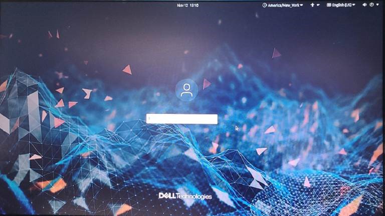 Pantalla de inicio de sesión de Wyse