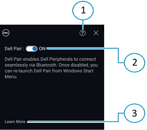 Dell Pair Settings