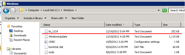 Exempel för Windows OS