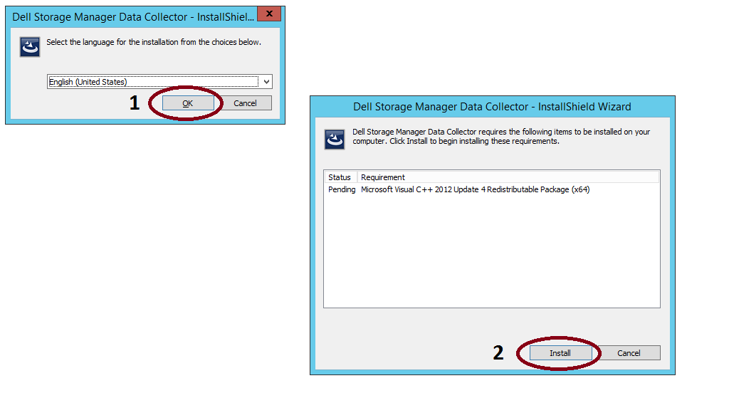 DSM installation screen 1 - Language selection