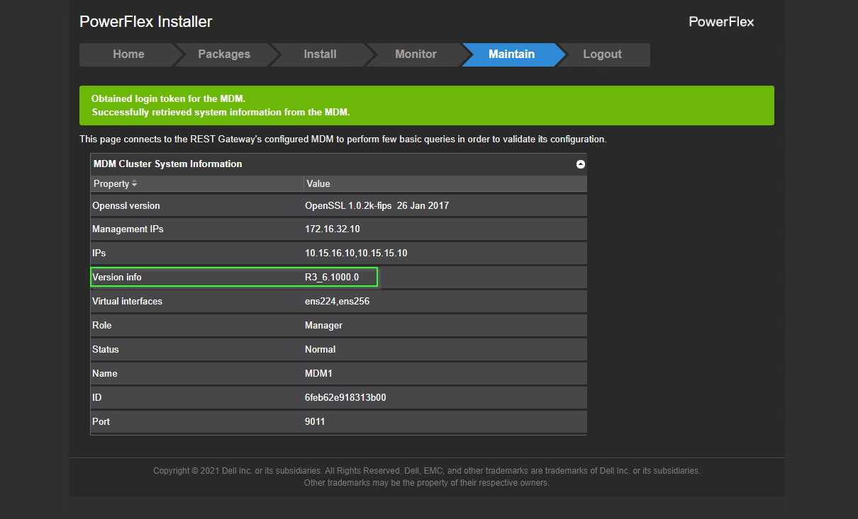 Версія PowerFlex Core 3.x від Gateway REST