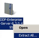 Opzione Estrai tutto selezionata
