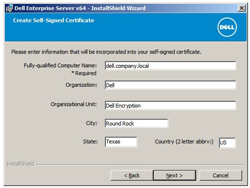 Processo di certificato autofirmato
