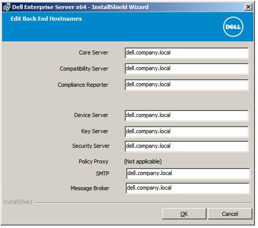 Het scherm Hostnamen bewerken