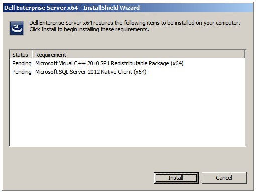 Voorbeeld van ontbrekende vereisten