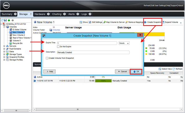 Tworzenie ręcznej migawki