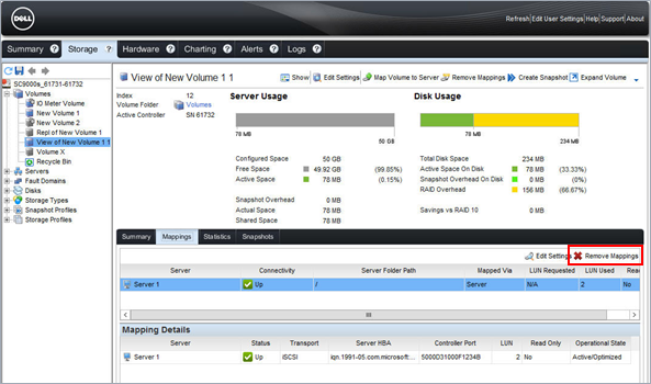 Удалить сопоставление