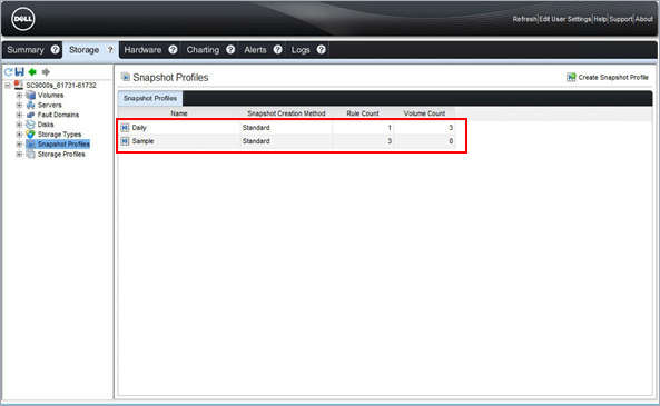 Создание моментального снимка