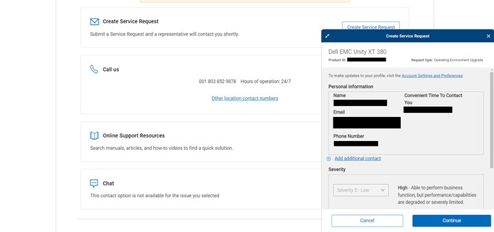  5. Check the Contact Information and update if needed. Click Continue. 