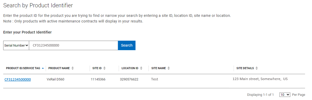 Cerca per pagina ID prodotto