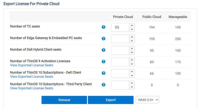 Export License for Public Cloud