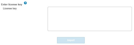 ［Enter license key］
