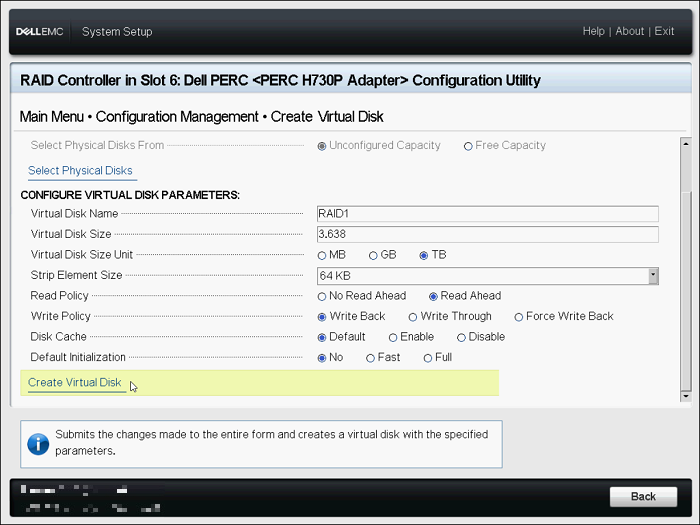 Creare un disco virtuale