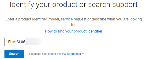 Página del producto