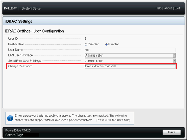 User Configuration