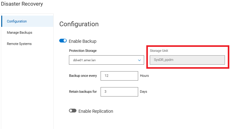 災難回復儲存單元名稱
