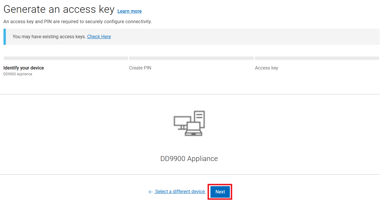 Generate access key example
