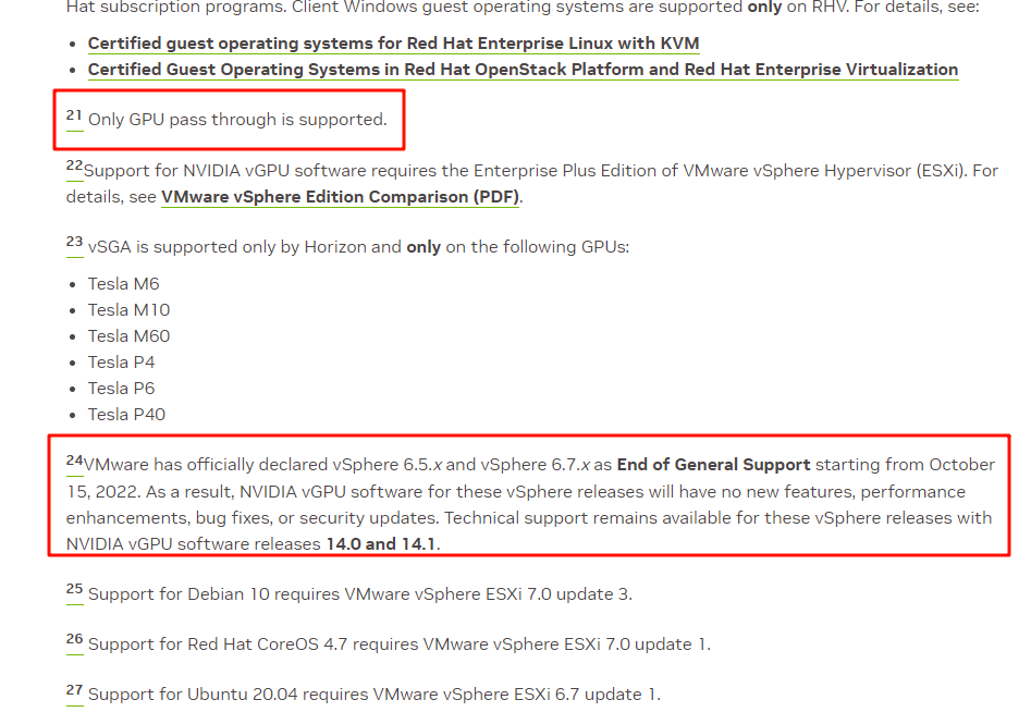 GPU config information
