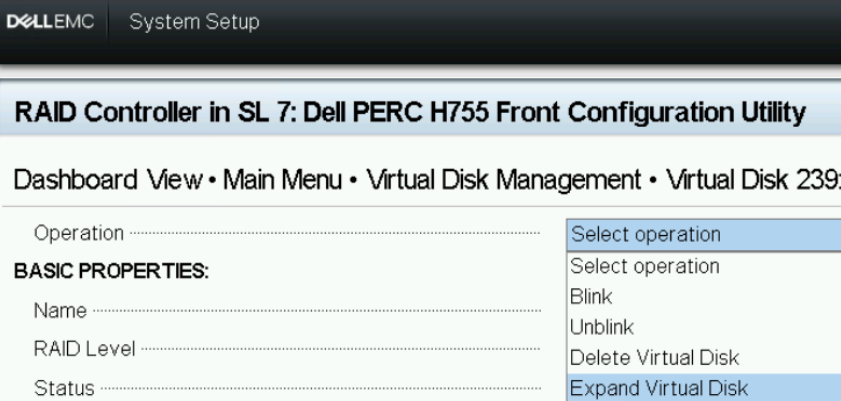HII Configuration Utility-VD Operation
