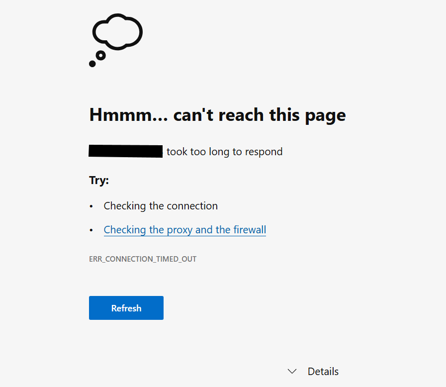 Web UI Error