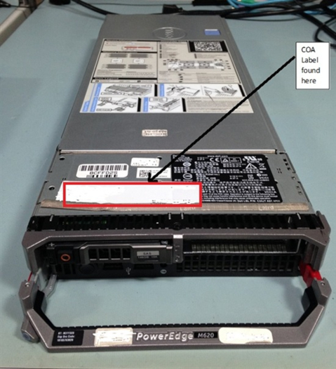 COA label on