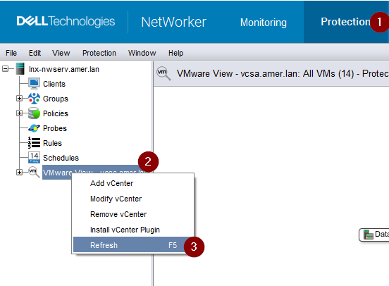 Opdatering af VMware-visning