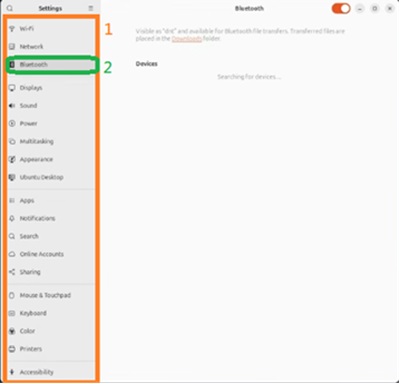 Snímek obrazovky Ovládacího centra