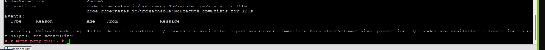 how pod is unbound to pvc