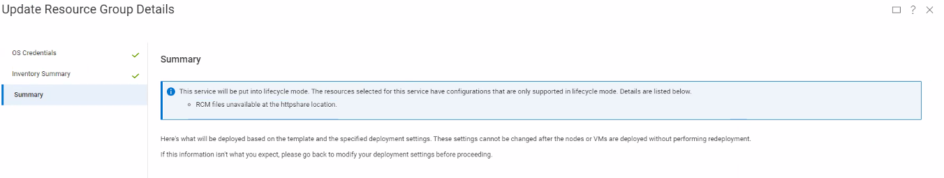 RCM files unavailable at the httpshare location
