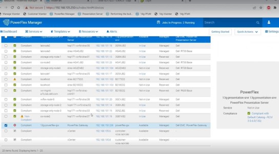 PFxM 리소스 목록에 오류가 있음