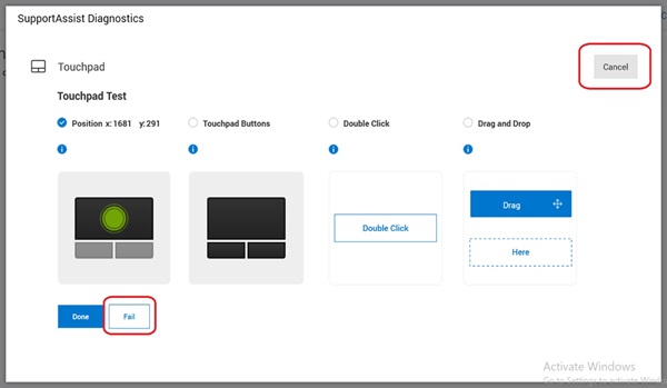 SupportAssist Diagnostics Screenshot