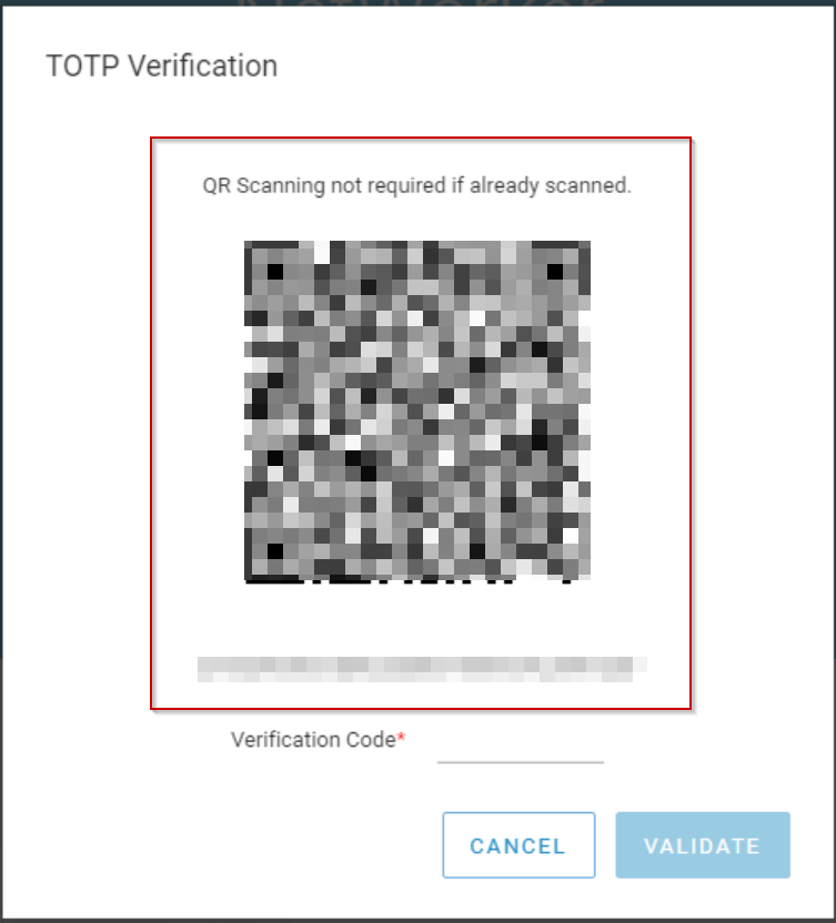 Логін NWUI MFA надає реєстраційні дані після того, як він вже був налаштований