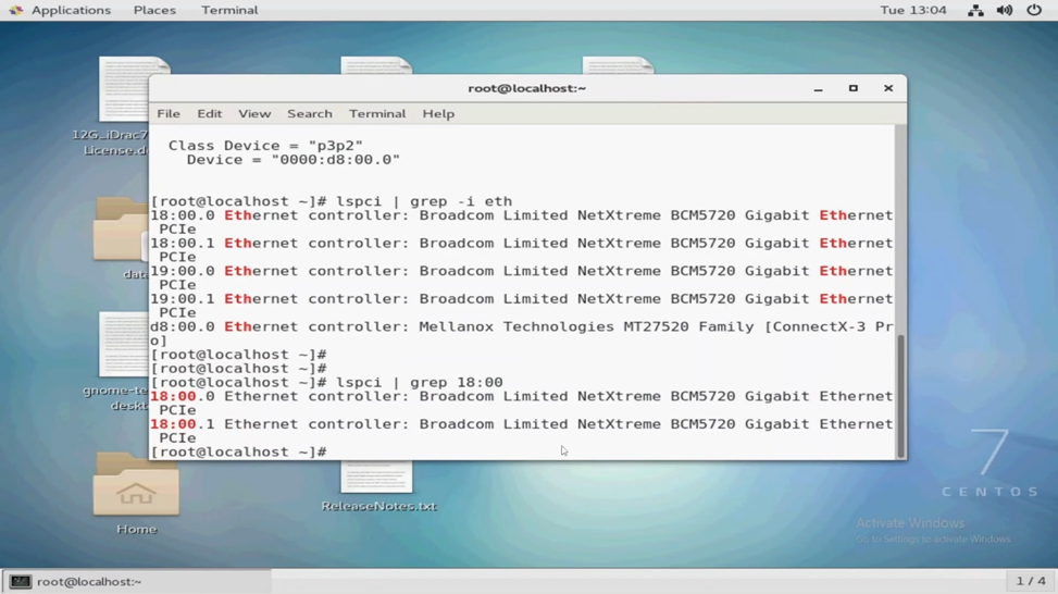 Мы также можем использовать lspci и grep для конкретного перечисления PCI.