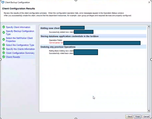Error appears when using domain user account