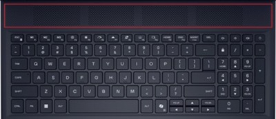 Palm rest air intake vent