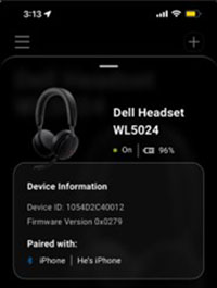 Informacje o zestawie słuchawkowym firmy Dell