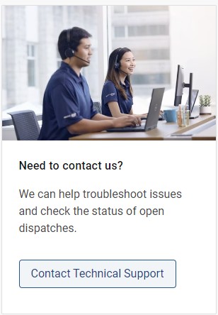 Comuníquese con Soporte técnico.