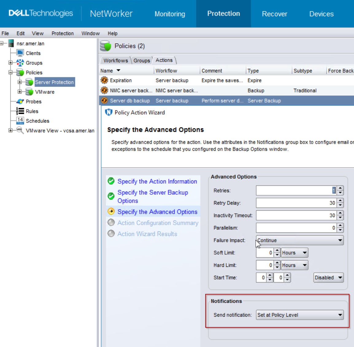 Ustawienia powiadomień o akcjach