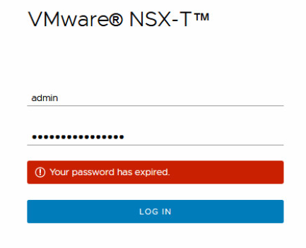 Schermata dell'errore di accesso