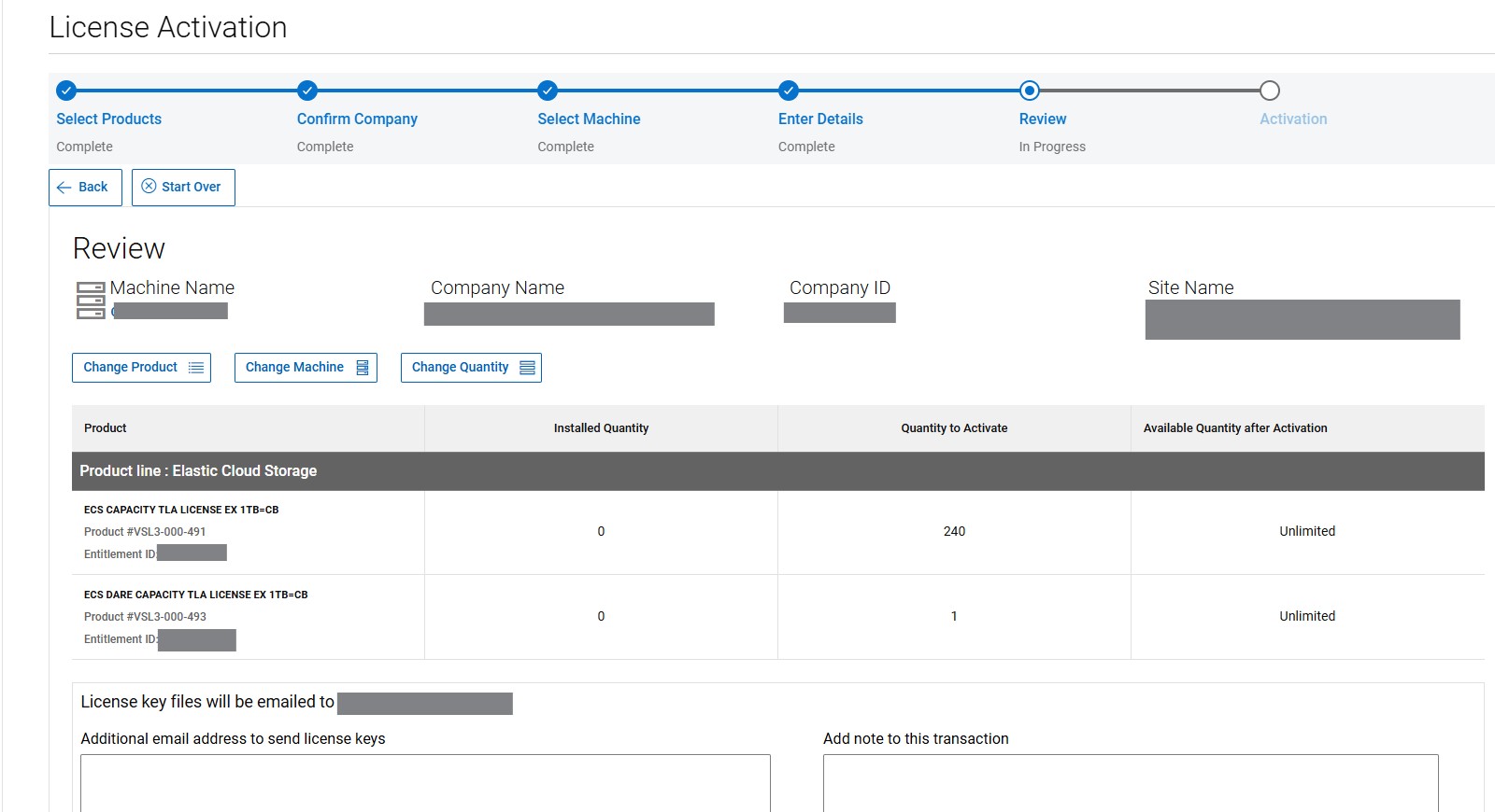 Examen de l’activation de Software Licensing Central