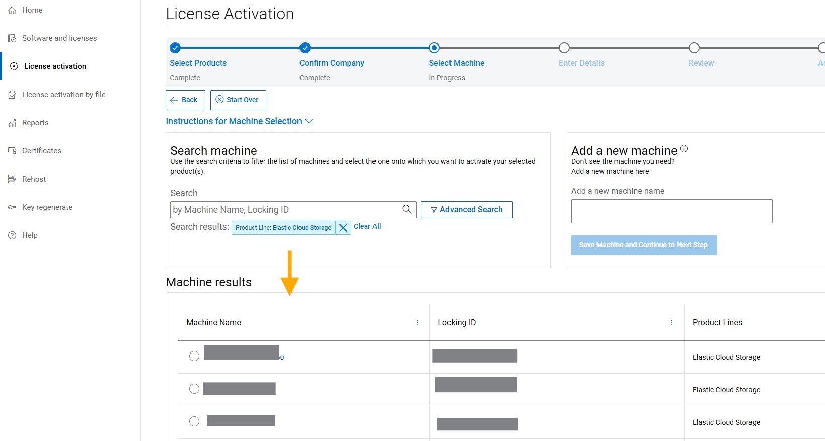 Software Licensing Central Existing Machines