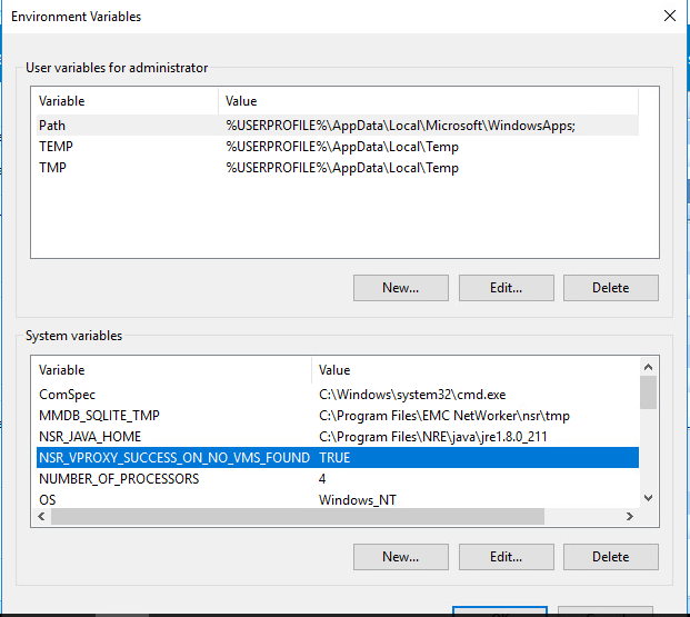 创建的新变量的屏幕截图