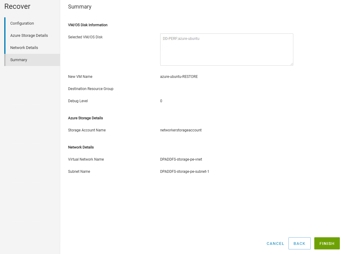 Slutför återställningen