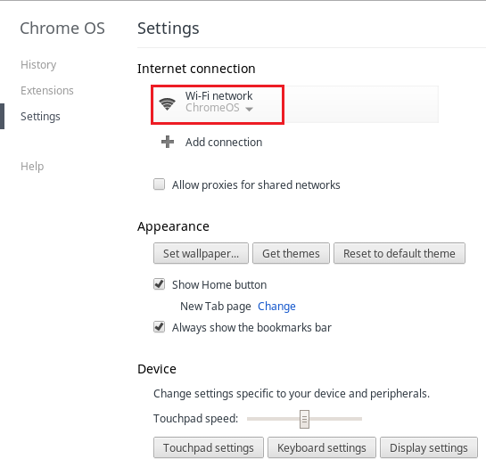 Settings (Innstillinger)